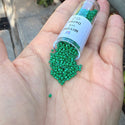 30g Miyuki Delica 11/0 Seed Beads, Opaque Kelly Green DB655