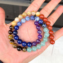 Mixed Gemstone Round Beads, Amethyst, Lapis Lazuli, Blue Sodalite, Aventurine, Tiger Eye, Yellow Jade, Red Jasper Stone Beads, 1 Strand/15 Inch, Size Selections: 6mm/8mm/10mm