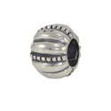 Solid 925 Sterling Silver Delight Melon Bead Charm, Compatible with Pandora All Other Charm Bracelet