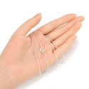 1pc 925 Sterling Silver Snake Chain Necklace, 1mm, Thin Small Strong, Length Selections: 18/20/22/24/26 inch