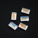 25pcs Adabele Austrian Faceted Rectangle Crystal Beads #5055, Clear AB, 14mm x 8mm, Hole ID 1.2mm, SSRT1402