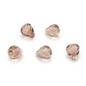 24pcs Adabele Austrian Faceted Teardrop Crystal Beads #5500, Silver Champagne, 12mm x 10mm, Hole ID 1.2mm, SST-1229