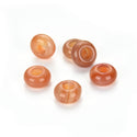 10pcs Natural Red Agate Gemstone Donut Rondelle Beads,14x8mm, Hole ID 5.6mm, GW-A2