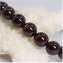 1 Strand Stretch Natural Dark Red Garnet Beaded Gemstone Bracelet, 8mm Bead, Length Selections: 7 inch/7.5 inch/8 inch/8.5 inch