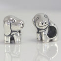 1pc Cute Solid 925 Sterling Silver Dog Charm Puppy Bead, Compatible with Pandora All Other Charm Bracelets, EC2-A1