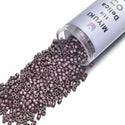 7.5g Miyuki Delica 11/0 Seed Beads, Nickel-Plated Dyed Dark Mauve DB462