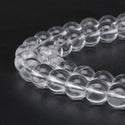 Natural Grade A Clear Crystal White Quartz Gemstone Round Beads, 15 Inch/1 Strand, Size Selections: 4mm/6mm/8mm/10mm
