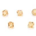 50pcs Adabele Austrian Faceted Bicone Crystal Beads #5301, Golden Champagne, Size Selections: 6mm/8mm/10mm