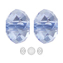 24pcs Adabele Austrian Faceted Rondelle Crystal Beads #5040, Light Sapphire (Blue), Size Selections: 6x4mm, 8x6mm, 10x8mm
