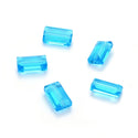 2 Sets/24pcs Mixed Austrian Birthstone Rectangle Crystal  Beads, 14x8mm, Hole ID 1.2mm, BB11