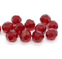 50pcs Adabele Austrian Faceted Round Crystal Beads #5000, Siam Red, Size Selections: 4mm/6mm/8mm/10mm