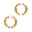 20pcs Real 1/20 14K Gold Filled Open Jump Rings, 0.8mm/20 Gauge, Size Selections: 4mm/6mm