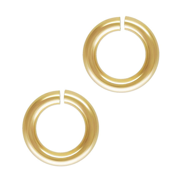 20pcs Real 1/20 14K Gold Filled Open Jump Rings, 0.8mm/20 Gauge, Size Selections: 4mm/6mm