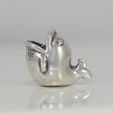 1pc Real Solid Sterling Silver Dancing Dolphin Peace Charm Bead, Compatible with Pandora All Other Charm Bracelets, EC527