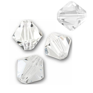 1440pcs Preciosa Small Tiny Faceted Bicone Crystal Beads, Crystal Clear, 3mm, Hole ID 0.75mm, Prw-301