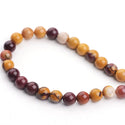 Natural Mookaite Jasper Gemstone Round Beads, 1 Strand/15 Inch, Size Selections: 4mm/6mm/8mm/10mm