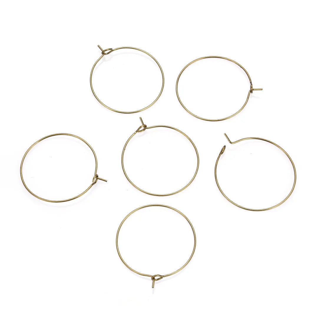 Raw Brass - Earring Posts | Hoops | Backs