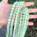 Natural New Jade Serpentine Gemstone Round Beads, 1 Strand/15 Inch, Size Selections: 6mm/8mm/10mm