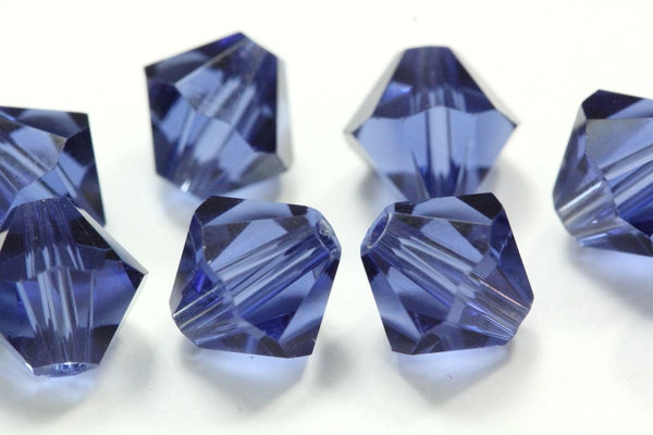 100pcs Adabele Austrian Faceted Bicone Crystal Beads #5301, Dark Indigo Blue, Size Selections: 3mm/4mm/5mm/6mm