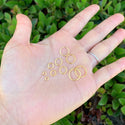 20pcs 925 Sterling Silver Open Jump Rings, Real 18K Yellow Gold Plated, 1mm/18 Gauge, Size Selections: 4/6/8/10/12mm