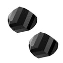 24pcs Adabele Austrian Faceted Helix Spiral Irregular Crystal Beads #5020, Jet Black, 8mm, Hole ID 1.1mm, SSH-823