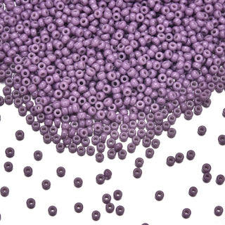 25g Miyuki Rocaille 8/0 Seed Beads Duracoat Opaque Dyed Dark Orchid RR-4489