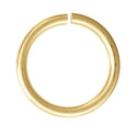 100pcs Open Jump Rings, O Rings, 18K Yellow Gold Plated Brass, 1mm/18 Gauge, Size Selections: 10mm/12mm