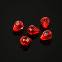 24pcs Adabele Austrian Faceted Teardrop Crystal Beads #5500, Light Siam Red, 10mm x 8mm, Hole ID 1.1mm, SST-1006