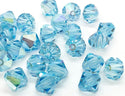 50pcs Adabele Austrian Faceted Bicone Crystal Beads with AB Coating, 6mm, Hole ID 1mm, | U Pick Color
