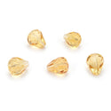 24pcs Adabele Austrian Faceted Teardrop Crystal Beads #5500, Golden Champagne, 12mm x 10mm, Hole ID 1.2mm, SST-1228