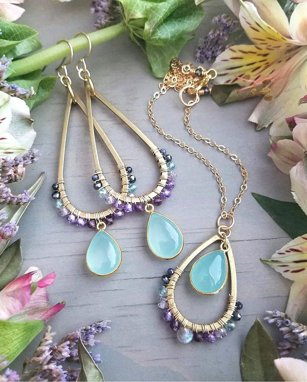 10pcs 36mm Large Teardrop WaterDrop Pendants, Tarnish Resistant, 18K Yellow Gold Plated Brass, BFW-A38