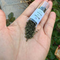 7.5g Miyuki Delica 11/0 Seed Beads, Opaque Metallic Olive DB11