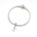 1pc 925 Sterling Silver Letter X, Alphabet Charm Pendant Drop, 18mm Long, Hole ID 4.5mm, EC3-A24