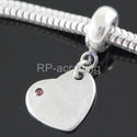 1pc Solid 925 Sterling Silver Heart Charm Forever Love Charm, Compatible with Pandora All Other Charm Bracelet, EC354