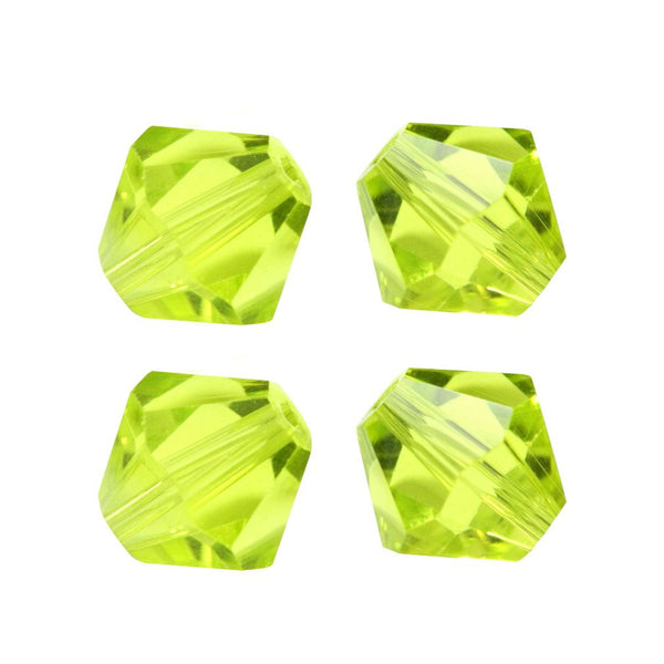 50pcs Adabele Austrian Faceted Bicone Crystal Beads #5301, Light Olivine Green, Size Selections: 6mm/8mm/10mm