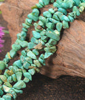 Natural Turquoise Green Howlite Gemstone Chip Beads, Free Form, 5mm-8mm, Hole ID 1mm, 1 Strand/31 Inch, GZ1-5
