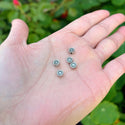 200pcs Flower Beads, 5.5mm Double Sided Small Spacer Beads, Antique Silver, Hole ID 1.5mm, MC-M2