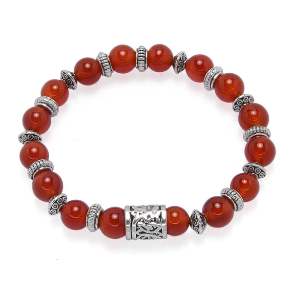 50pcs Large Hole Tube Beads, Antique Silver, 10.7mm, Hole ID 6.3mm, MC-T2