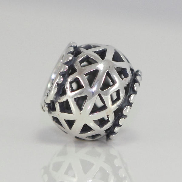 1pc Solid 925 Sterling Silver Celtic Knot interconnectedness continuity Bead, Compatible with Pandora All Other Charm Bracelet, EC237