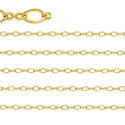 5 Feet 1/20 14K Gold Filled Unfinished Figure 8 Cable Chain Link, 2.1mm Width, Non Tarnish, KG-F1