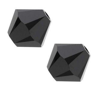 100pcs Adabele Austrian Faceted Bicone Crystal Beads #5301, Jet Black, Size Selections: 3mm/4mm/5mm/6mm