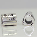 1pc Solid 925 Sterling Silver Good Luck Charm Lucky Bead, Compatible with Pandora All Other Charm Bracelet, EC373