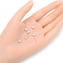 20pcs 925 Sterling Silver Oval Rice Spacer Beads, Size Selections: 5.5x3mm, 7x4mm, 8x6mm