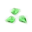 20pcs Creative Club Faceted Crystal Glass Baroque Chandelier Pendant Drops, August Peridot Green Birthstone, 22x13mm Large, Hole ID 1mm, CCF-16