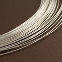 5 Feet 925 Sterling Silver Jewelry Wire, Half Hard Round Beading Wire, Wire Gauge Selections: 0.4mm/0.5mm/0.6mm/0.7mm/0.8mm/0.9mm