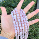 Natural Kunzite Gemstone Oval Tumbled Pebble Beads, Irregular, 8mm to 10mm, Hole ID 1mm, 15 Inch/1 Strand, GZ12-23