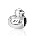 Solid 925 Sterling Silver Duck Charm Bird Animal Bead, Compatible with Pandora All Other Charm...