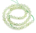 Natural Green Prehnite Gemstone Round Beads, 15 Inch/1 Strand, Size Selections: 4mm/6mm/8mm/10mm