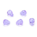 24pcs Adabele Austrian Faceted Teardrop Crystal Beads #5500, Light Violet, 12mm x 10mm, Hole ID 1.2mm, SST-1204