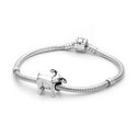 1pc Solid 925 Sterling Silver Charm Ram Sheep Bead, Compatible with Pandora All Other Charm Bracelets, EC2-R3